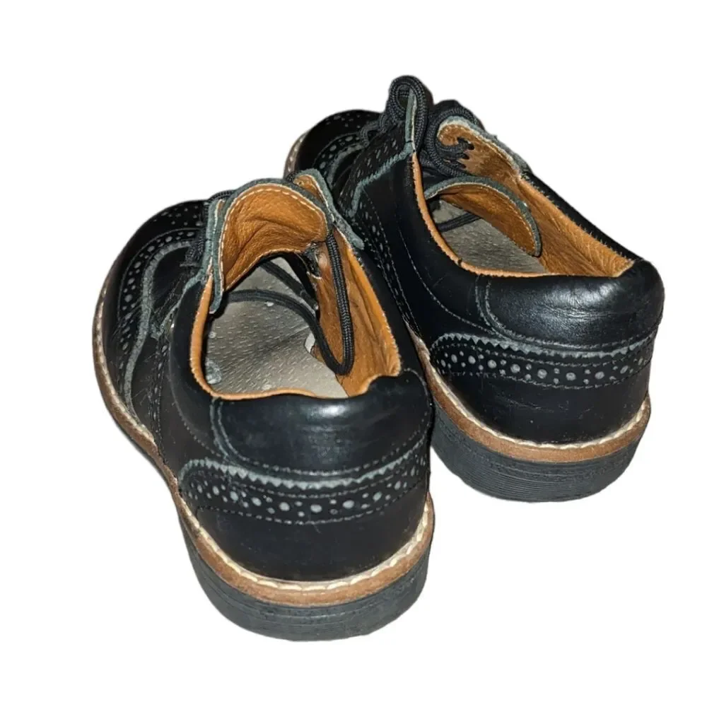‎Arfat black oxford shoes size 13 kids